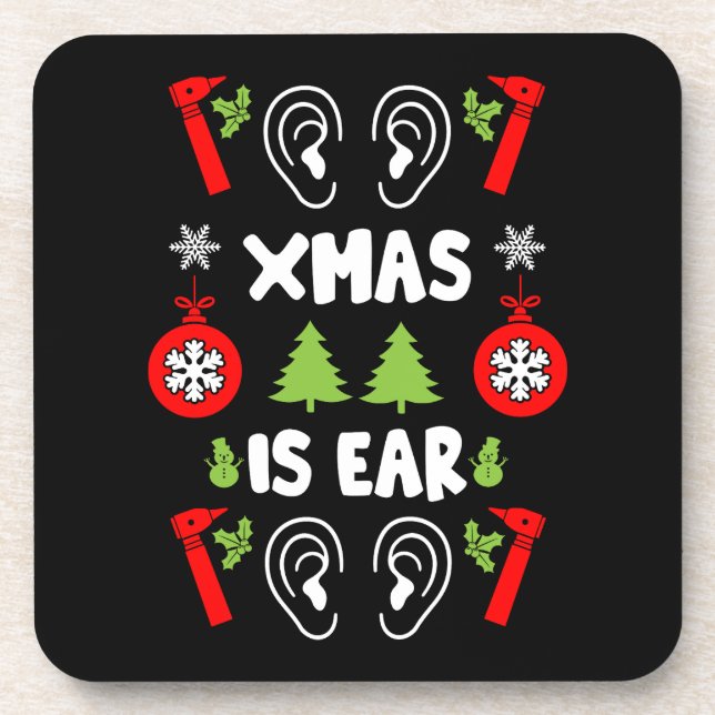 Posavasos NAVIDADES de Médicas de ENT (Frente)