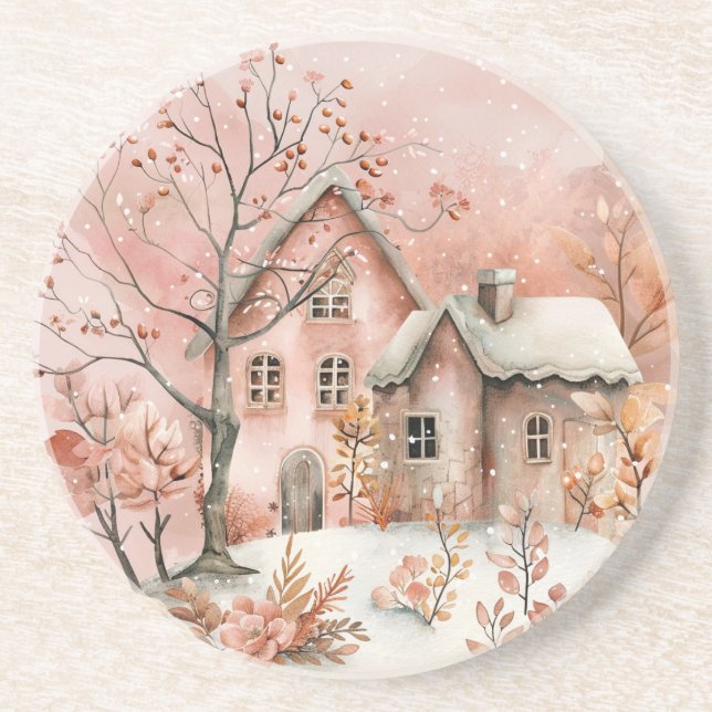 Posavasos navidades de montaña rusa (Frente)