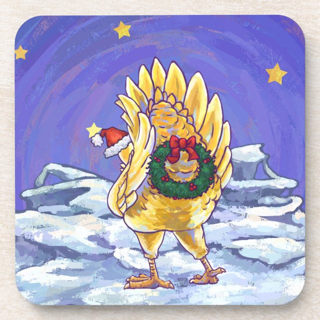 Posavasos Navidades de pollo (Frente)