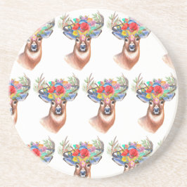 Posavasos Navidades de renos de flores de Paterna