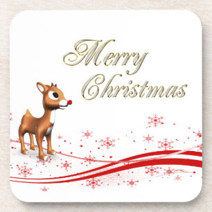 Posavasos Navidades de renos de Personalizado lindo