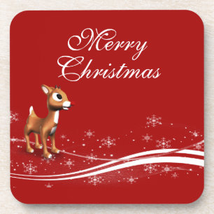 Posavasos Navidades de renos de Personalizado lindo