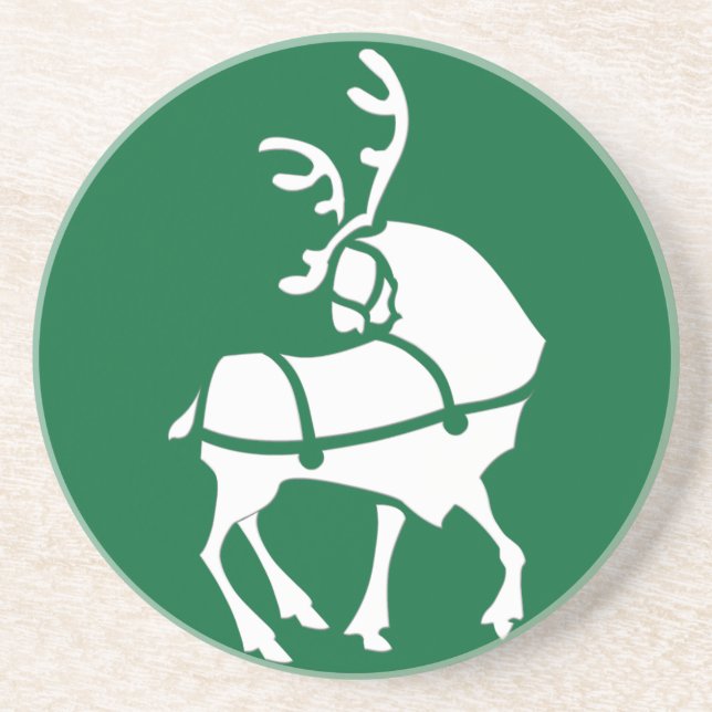 Posavasos Navidades  de Reproductores de Personalizado de Re (Frente)