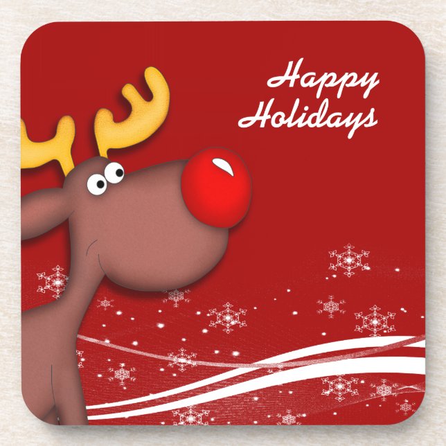 Posavasos Navidades de Rudolf (Frente)