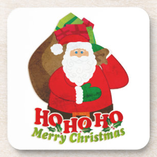 Posavasos Navidades de Santa ho ho ho set de 6 catastro