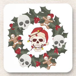 Posavasos Navidades de Skeleton Wreath