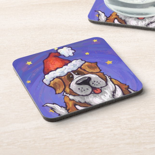 Posavasos Navidades de St. Bernard (Lado Izquierdo)