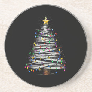 Posavasos Navidades de vacaciones de árbol ligero