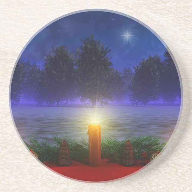 Posavasos Navidades de visiones más brillantes (Frente)