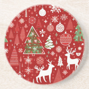 Posavasos Navidades decoran santa arboles de nieve con decor