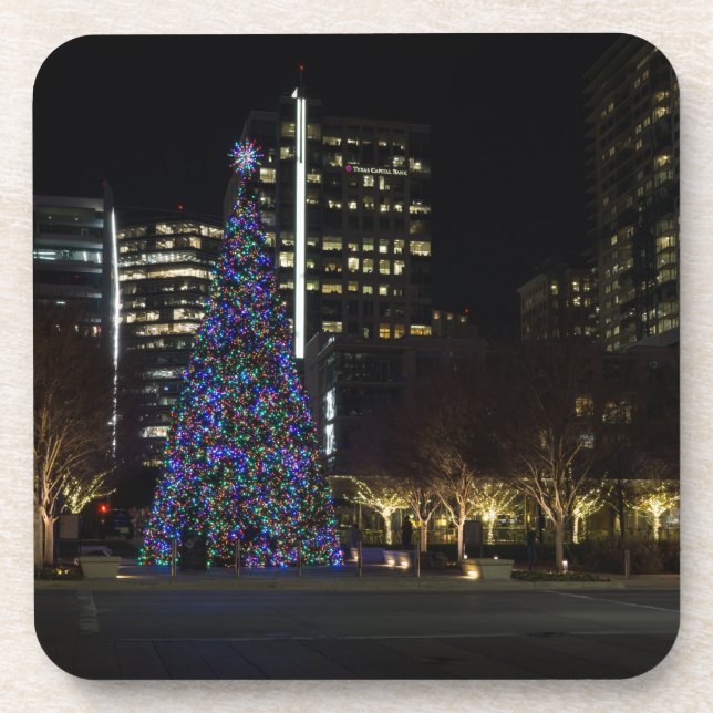 Posavasos Navidades del centro de Dallas (Frente)