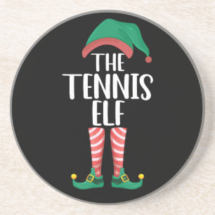 Posavasos Navidades del grupo familiar Tennis Elf Matching