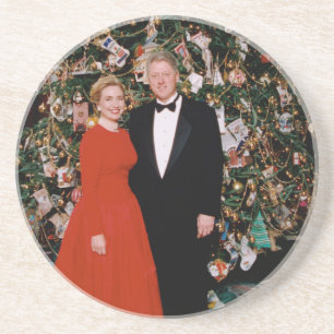 Posavasos Navidades del presidente estadounidense Bill Clint
