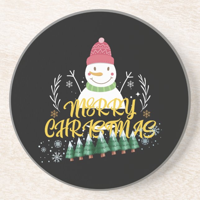 Posavasos Navidades divertidos (Frente)