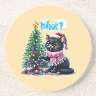 Posavasos Navidades divertidos gatitos ¿qué pasa con el Pega