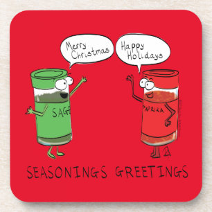Posavasos Navidades divertidos Personalizado Cocinando espec