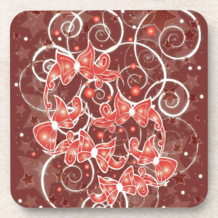 Posavasos Navidades elegantes y bonitos arcos y estrellas