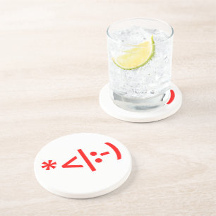 Posavasos Navidades Elf Emoticon Xmas ASCII Texto Arte