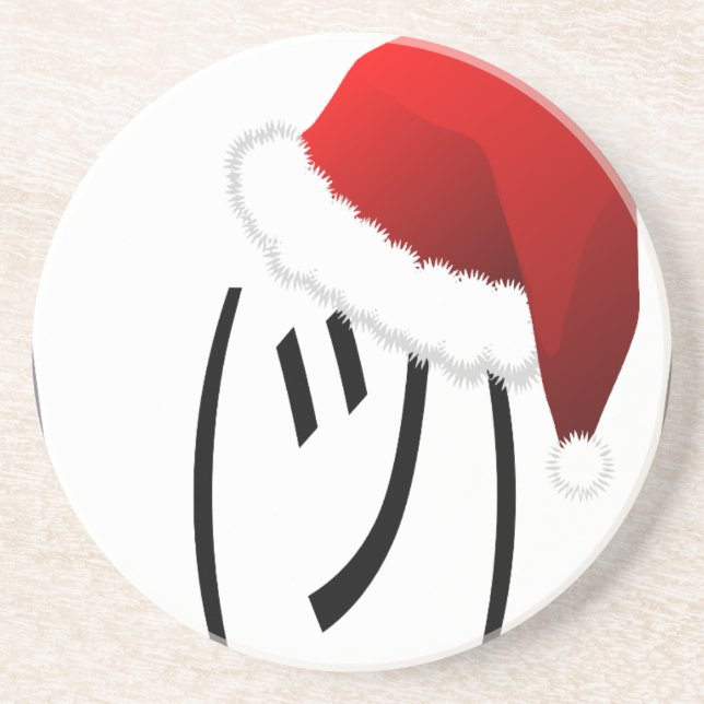 Posavasos navidades encogiéndose de emoji (Frente)