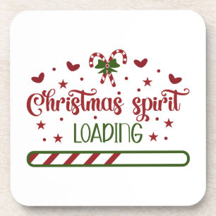 Posavasos Navidades Espíritu cargando vacaciones divertidas