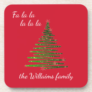 Posavasos Navidades familiares personalizados