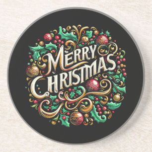 Posavasos Navidades Feliz fiesta navideña