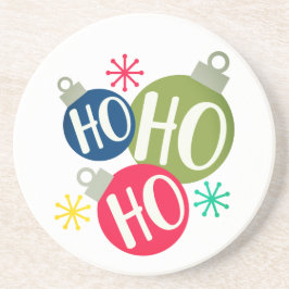 Posavasos Navidades festivos Ho Ho Ho Ho son navidad moderna