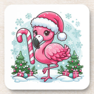 Posavasos Navidades Flamingo Sublimation Clipart