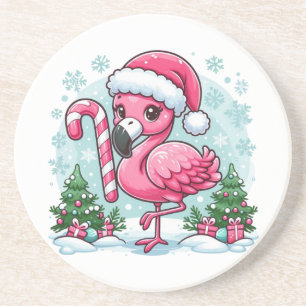 Posavasos Navidades Flamingo Sublimation Clipart