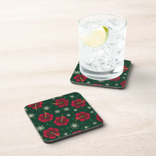 Posavasos Navidades Florales Tropicales Hibiscus Snowflakes