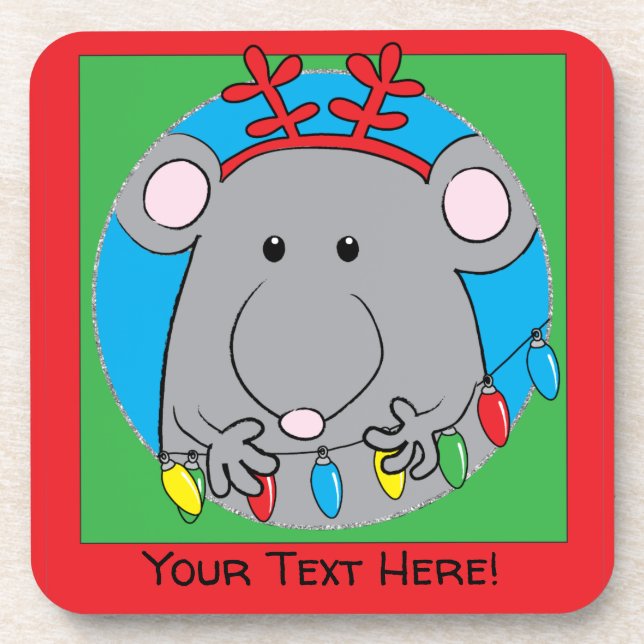 Posavasos Navidades galardonados Feliz Christmouse (Frente)