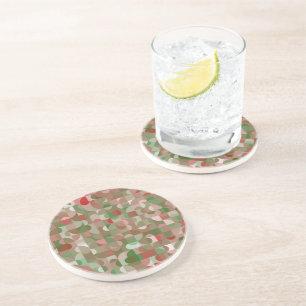 Posavasos Navidades geométricos Groovy Boho Mod Retro