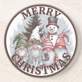 Posavasos Navidades Gnomes Coaster