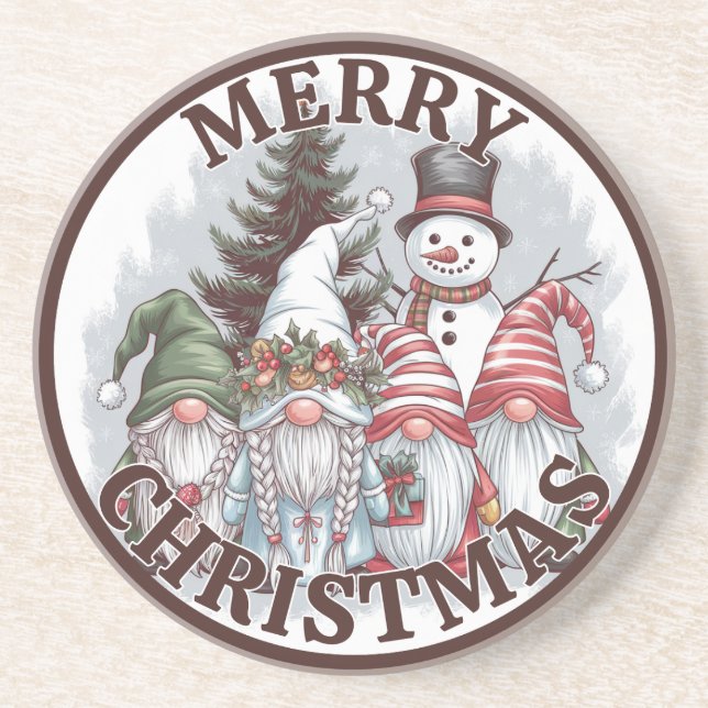 Posavasos Navidades Gnomes Coaster (Frente)