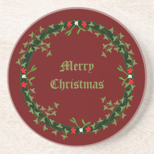 Posavasos Navidades góticos Personalizado Wreath