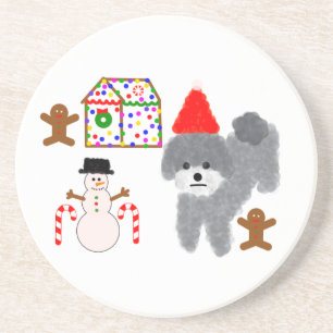 Posavasos Navidades Gray Poodle #1 Pascua