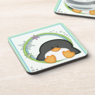 Posavasos Navidades Holiday Penguin Coasters