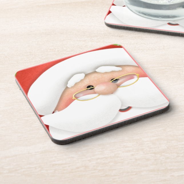 Posavasos Navidades Holiday Santa Coasters (Lado Izquierdo)