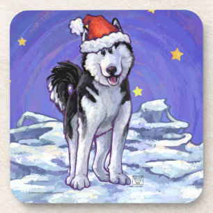 Posavasos Navidades Husky