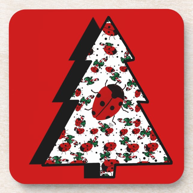 POSAVASOS NAVIDADES LADYBUGS (Frente)
