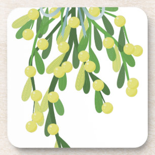 Posavasos navidades mistletoe