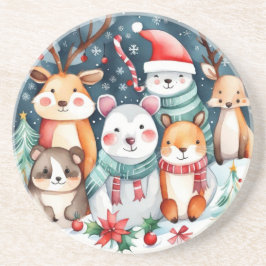 Posavasos Navidades Navidades temáticos lindos animales