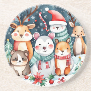 Posavasos Navidades Navidades temáticos lindos animales