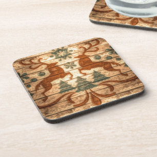 Posavasos Navidades nórdicos de renos primitivos