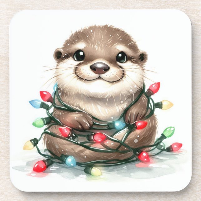 Posavasos Navidades Otter (Frente)