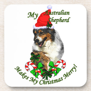 Posavasos Navidades Pastores de Australia
