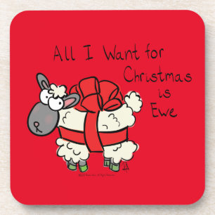 Posavasos Navidades Personalizado de ovejas