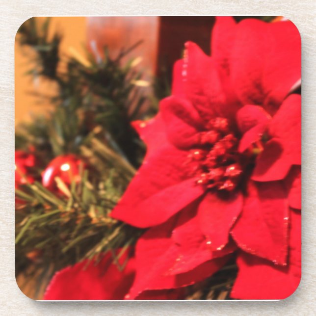 Posavasos Navidades Poinsettia (Frente)