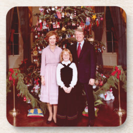 Posavasos Navidades Presidente James Jimmy Carter Casa Blanc