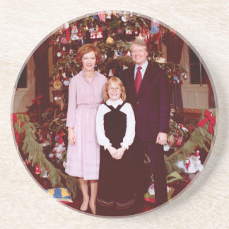 Posavasos Navidades Presidente James Jimmy Carter Casa Blanc